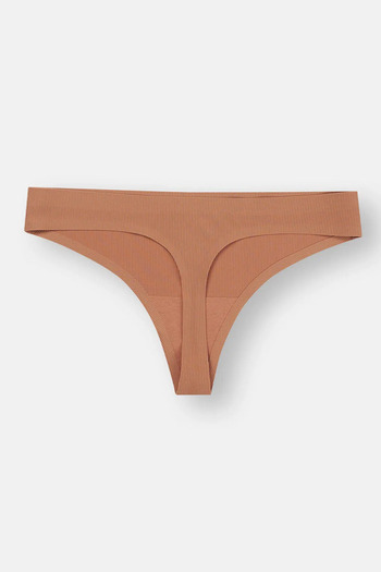 Eros Brown Camisole Thong Panties