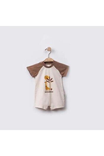 Necix's Wild Short Sleeve Triple Short Jumpsuit Set Yellow