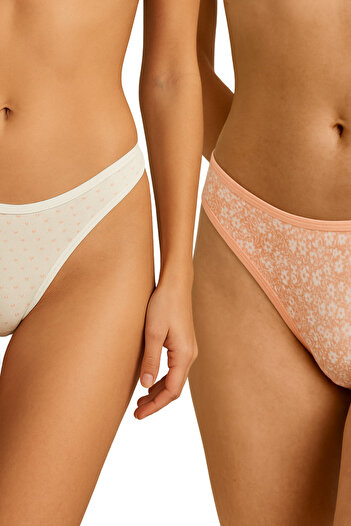 LİBELLA İÇ GİYİM Γυναικεία βαμβακερά εσώρουχα Lycra Thong Pack 7 – Χρώματα Λευκό, Ροζ και Μπλε