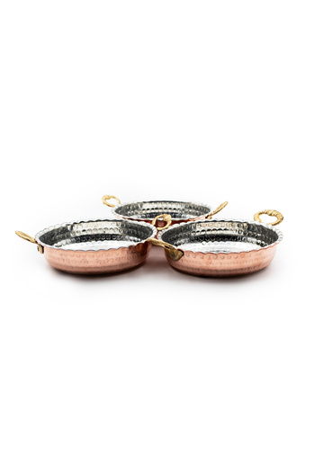 ANTEPSEPETİ Copper 3-Piece 12 cm Mini Pan
