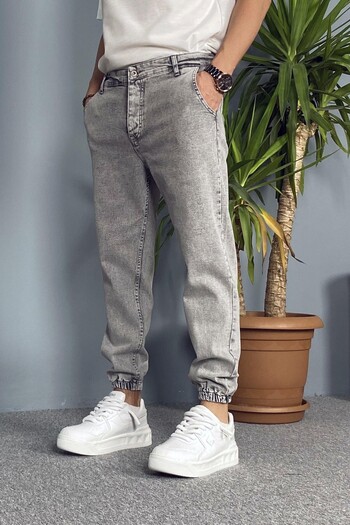 Alışveriş Sokağı Pantaloni de blugi Boyfriend Jogger cu tălpi elastice |   STK1490-Pantaloni