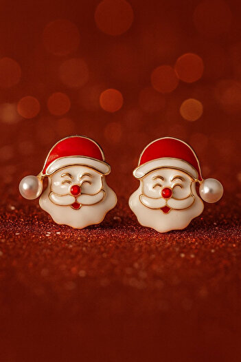 Jaida Moda Women's Cute Christmas Earrings with Santa Claus Figure