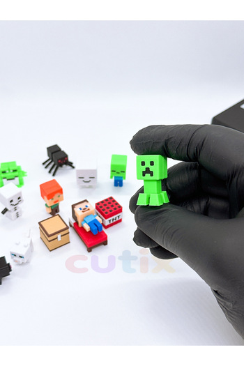 Cutix Oyuncak Mini Figür Seti - Blok Oyun Minik Figürler Çocuk Doğum Günü Minecraft Tarzı