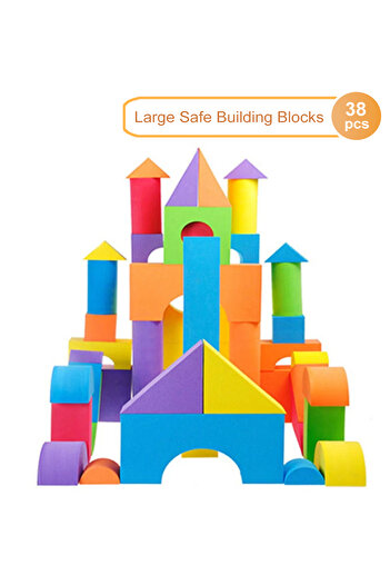 Choice 38pcs/Set Large Safe Building Blocks Big Foam Blocks Colorful Construction Toys Kids Learning