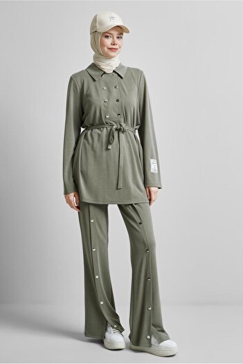 Alvina Size 45440 Tracksuit Set with Belted Trousers