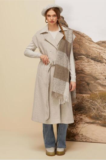 Alvina Belted Cashew Vest 45301