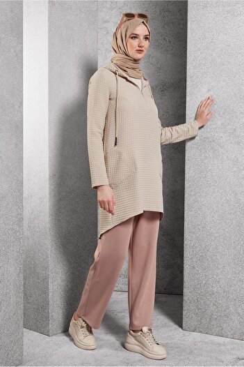 Alvina 45100 Model Capiteon Patterned Tunic