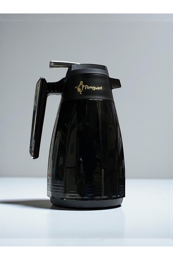 Penguen 1 Liter Glass Thermos Leak-Proof Latching Lid Keeps Hot for 12 Hours, Cold for 24 Hours Stylish Glass Thermos