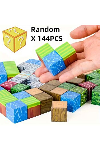Choice مجموعة مكعبات بناء مغناطيسية إبداعية عشوائية من My Famous Scene World Architectile Set DIY Mo