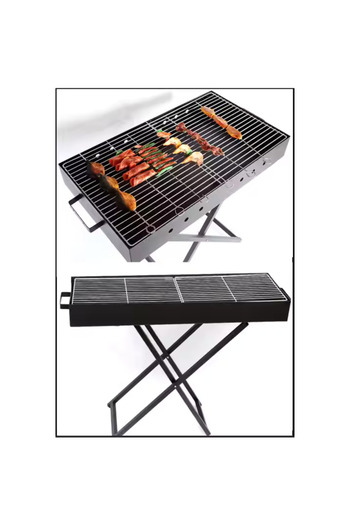 AutoFamily AUTO FAMILY Portable Folding Charcoal Grill – Compact BBQ Barbecue for Outdoor Camping
