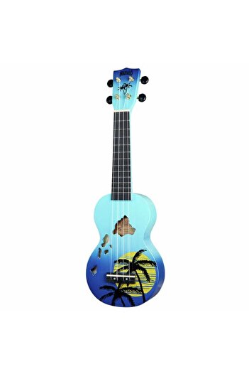 Mahalo Hawaii Blue Ukulele