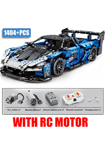 Choice GTR with RC Compatible 42123 Technical Car Senna GTR Building Blocks Super Racing Vehicle OR Remote