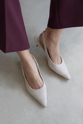 STRASWANS Vitali Women's Heeled Suede Shoes Beige