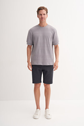 Cazador Πλεκτό μπλουζάκι με υφή Polo Neck Regular Fit