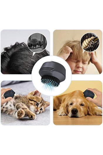 NALACAL Electric Dandruff Comb | 2 Modes, Strong Suction, Gentle Massage, for Hair & Pets (