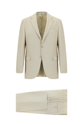 Kiğılı Slim Fit Dar Kesim Klasik Desenli Takım Elbise