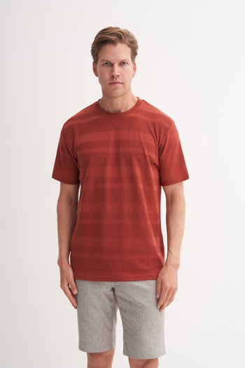 Cazador Πλεκτό T-Shirt με λαιμόκοψη κανονική εφαρμογή