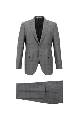 Kiğılı Slim Fit Slim Fit καρό κοστούμι