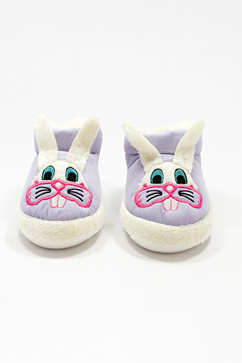 Shoebuo Bebek Çocuk Figürlü Panduf Kaymaz Tabanlı Sevimli Ev Botu Ev Ayakkabısı