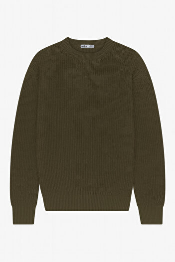 Redline Dray Oversize Knitwear Long Sleeve Sweater Khaki