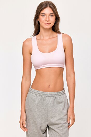 Woody Ανοιχτό λιλά Tank-Tuf Padded Crop - 417