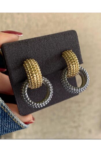 DEMOKAN Special Series Women's SGM Earrings - Double Snap Design