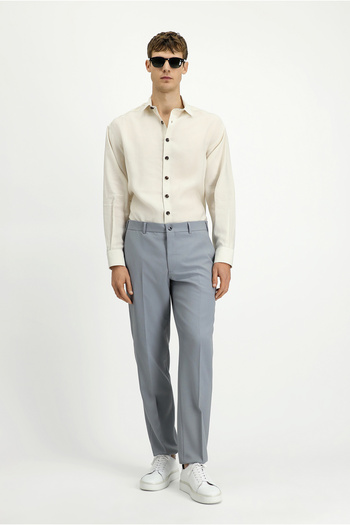 Kiğılı Relaxed Fit Comfortable Cut Lycra Classic Fabric Trousers
