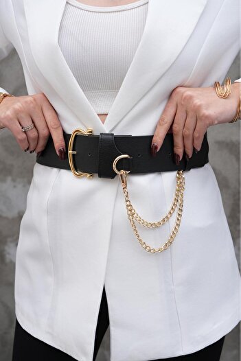 Desre Moda Chain Dangle Women's Belt Dress Belt Shirt Belt Coat Belt Body Belt Waist Belt