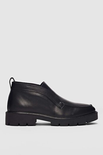 selinshoes Vornel Справжня шкіра Slip-on Жіноче взуття - ЧОРНИЙ