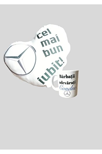 CrisPrint Personalized Gift Set "Best Lover" - Heart Pillow + Mug