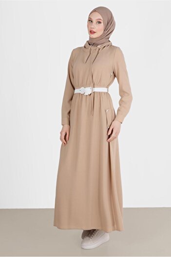 Alvina Pocketed Belted Dress - Model 42590
