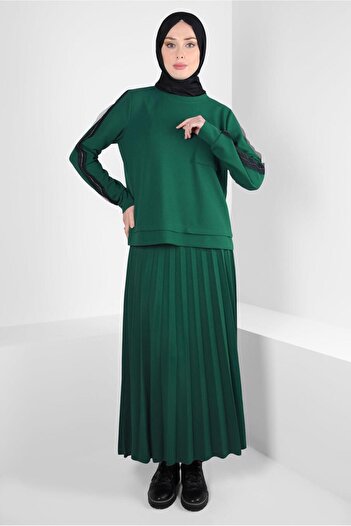 Alvina PLEATED SKIRT SUIT 44243