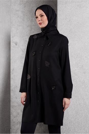 Alvina 45149 Model Leaf Patterned Tunic