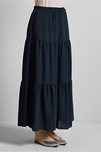 Alvina Fold Waist Elastic Skirt 60695