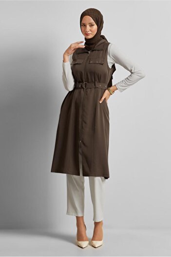 Alvina Belted Lyocell Vest 45645