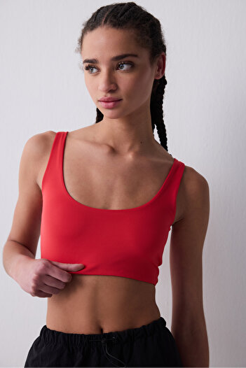 Penti Sporty Cut Out Red Top