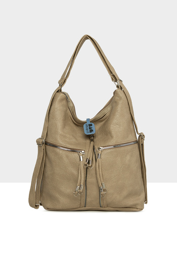 Bagmori Mink Women's Soft Textured Handbag with Detailed Strap and Back Casual Bag M000008648