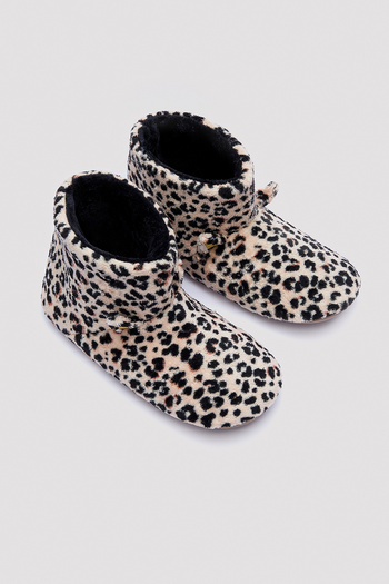 Penti Μπότες για το σπίτι με σχέδιο Leopard