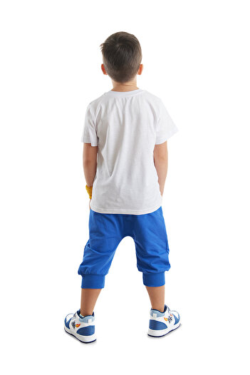Denokids Surf Fox Sommer-Set aus T-Shirt und Capri-Shorts für Jungen
