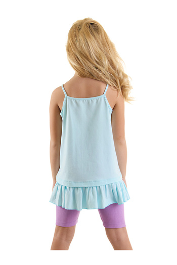 Denokids Sommer-Set aus Tunika und Leggings mit Trägern für Mädchen – Best Friends