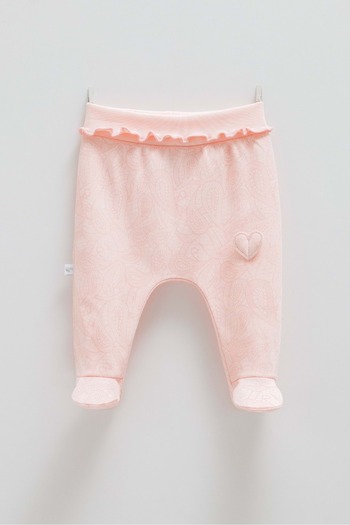 Caramell Tiny Lace Baby Pants with Patickles Pink