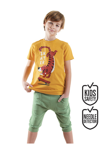 Denokids Skater Boy T-Shirt Capri Shorts Set