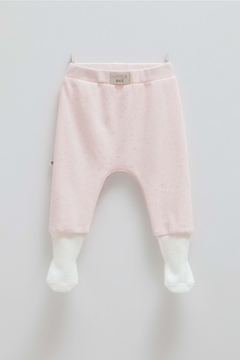 Caramell Soft Color Pati̇kli̇ Bebek Pantolon Pink