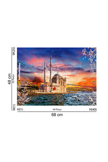 Blue Focus Puzzle 1000 Pieces - Istanbul Throat (Istanbul Bosphorus) Bf470