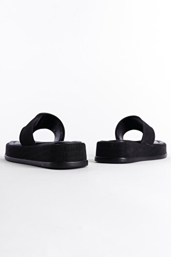 Capone Outfitters Margalo Wedge Heeled Stone Flip Flops Women's Slippers