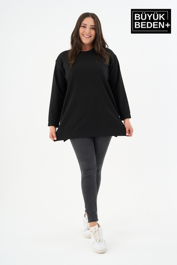 Superlife Kadın Tunik Büyük Beden Sweatshırt SPR26BTK950