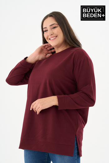 Superlife Kadın Tunik Büyük Beden Sweatshırt SPR26BTK950