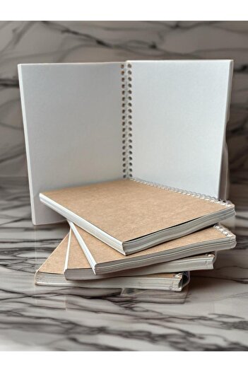 ORCOPY A5 Kraft Cover Unlined Notebook |   14.8X21Cm |   70 Sheets |   Recyclable |   Vintage Style