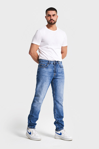 its basic Ανδρικό τζιν Χρώμα Slim Fit Lycra Fabric Denim