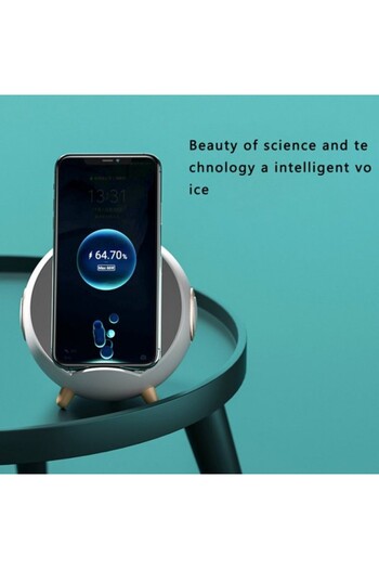 Mobile Tuning Stereo speaker with wireless charger, alarm clock, and Bluetooth